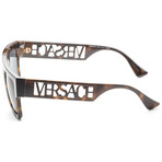 Versace // Men's Fashion VE4430U-108-87 Sunglasses // Havana + Dark Gray