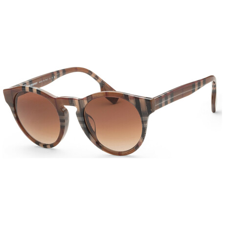 Burberry // Men's Reid BE4359F-396713 Sunglasses // Checker Brown + Brown Gradient