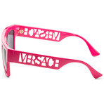 Versace // Men's Fashion VE4430U-536787 Sunglasses // Fuchsia + Dark Gray