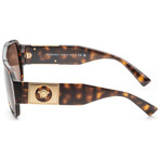 Versace // Men's Fashion VE4436U-108-73 Sunglasses // Havana + Dark Brown