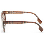 Burberry // Men's Reid BE4359F-396713 Sunglasses // Checker Brown + Brown Gradient