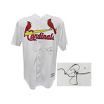 Mark McGwire // Signed St Louis Cardinals White Majestic Replica Baseball Jersey