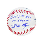 Pete Rose // Signed Rawlings Official MLB Baseball w/Sorry I Bet On Baseball
