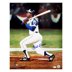 Hank Aaron // Signed Atlanta Braves 715th HR Close Up // 16x20 Photo (JSA)