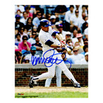 Ryne Sandberg // Signed Chicago Cubs Swinging Action 8x10 Photo