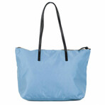 Medusa Medium Nylon Calf Leather Shoulder Tote Handbag // Blue