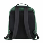 Medusa Large Grainy Calf Leather Backpack Bookbag // Green