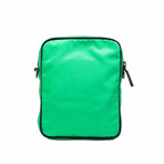 Small Nylon Fabric Matte Medusa Crossbody Bag Handbag // Green