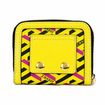 La Greca Signature Coated Canvas Zip Around Coin Pouch Wallet // Yellow