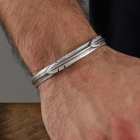 Brass Bracelet // Silver