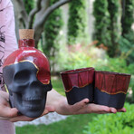 Skul Carafe Set // Red
