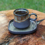 Ottoman Turkish Coffee Cup // Green