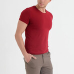 Ryan Short Sleeve T-Shirt // Claret Red (S)