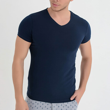 Ryan Short Sleeve T-Shirt // NavY Blue (S)