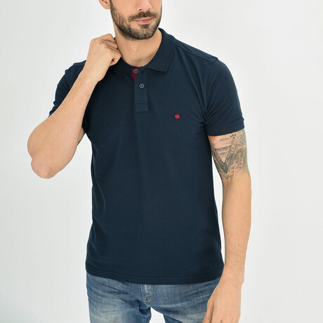 Milo Short Sleeve Polo // Navy Blue (S)