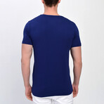 V-Neck T-Shirt // Navy Blue (L)