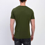 Steve V-Neck T-Shirt // Olive (S)