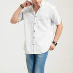 Short Sleeve Pocket Button-Up // Blue (S)