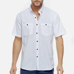 Short Sleeve Button-Up // White (S)