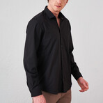 Long Sleeve Button-Up // Black (S)