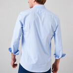 Long Sleeve Button-Up // Blue (S)