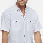 Short Sleeve Button-Up // White (S)