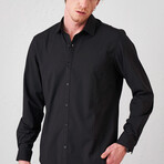 Long Sleeve Button-Up // Black (S)