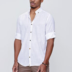 Cuff Sleeve Button-Up // White (S)