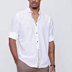 Cuff Sleeve Button-Up // White (S)