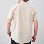 Short Sleeve Button-Up // Stone (S)