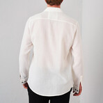 Single Pocket Button-Up // Ecru (S)