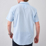 Short Sleeve Button-Up // Blue (S)