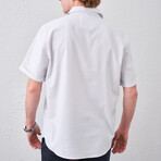 Striped Button-Up // Gray (S)