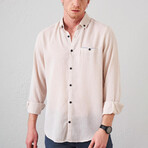 Long Sleeve Button-Up // Stone (S)