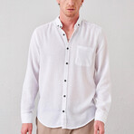 Single Pocket Button-Up // White (S)