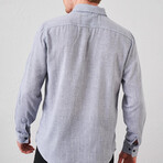 Long Sleeve Button-Up // Navy Blue (S)