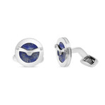 Chopard Wings Tourbillon Stainless Steel + Lapis Lazuli Whale Back Cufflinks // Store Display