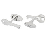 Dunhill Attache Key Sterling Silver Cufflinks // Store Display