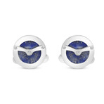 Chopard Wings Tourbillon Stainless Steel + Lapis Lazuli Whale Back Cufflinks // Store Display