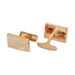 Dunhill Waves Gold Sterling Silver + Gold Plate Cufflinks // Store Display