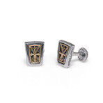 Konstantino Stavros Sterling Silver + 18K Yellow Gold Cufflinks // Store Display