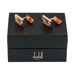 Dunhill Waves Gold Sterling Silver + Gold Plate Cufflinks // Store Display