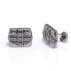 Konstantino Hephaestus Sterling Silver + 18K Yellow Gold Cufflinks // Store Display