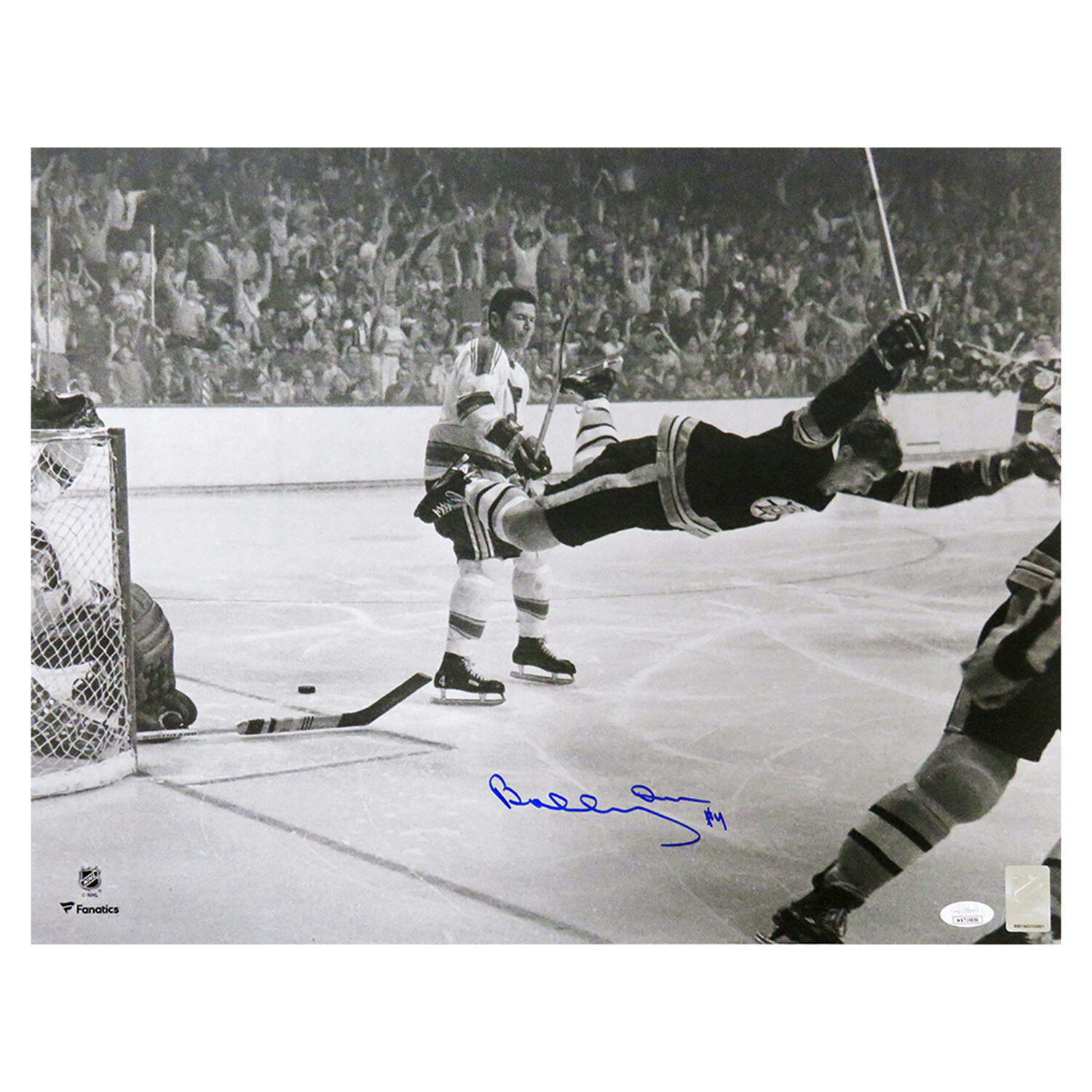 Bobby Orr Autographed 'Flying Goal' 16x20 Photo Great N
