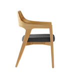 Crazy Horse Chair // Set of 2 (Black + Gray Seat)