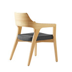 Crazy Horse Chair // Set of 2 (Black + Gray Seat)