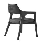 Crazy Horse Chair // Set of 2 (Black + Gray Seat)