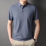 Solid Polo // Gray Blue (XL)