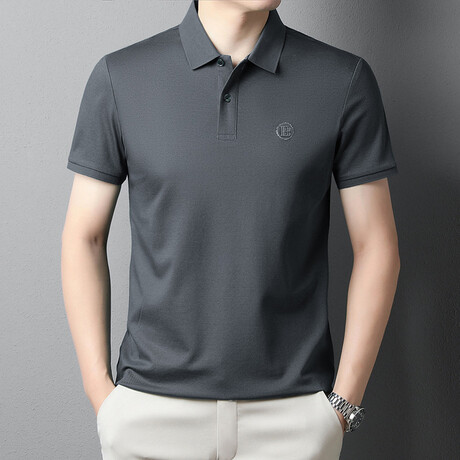 B Logo Polo // Dark Gray (XS)