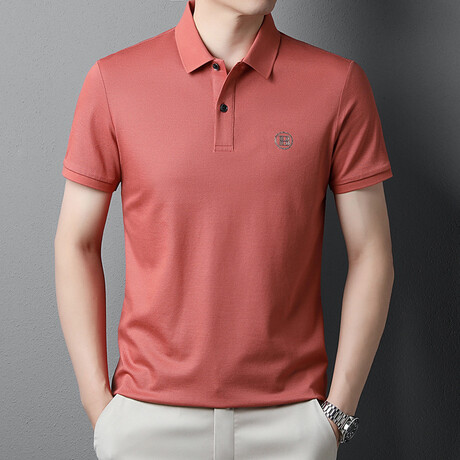 B Logo Polo // Orange (XS)
